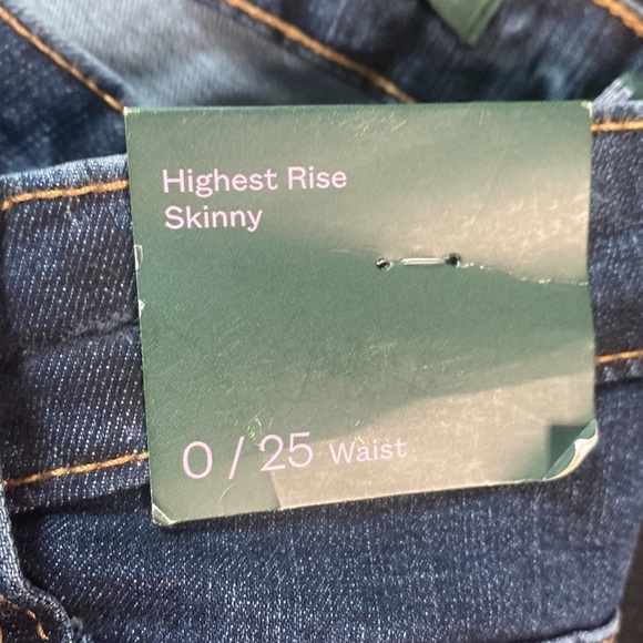 Wild fable, womens, 0, blue, skinny high rise jeans, NWT - Picture 3 of 5